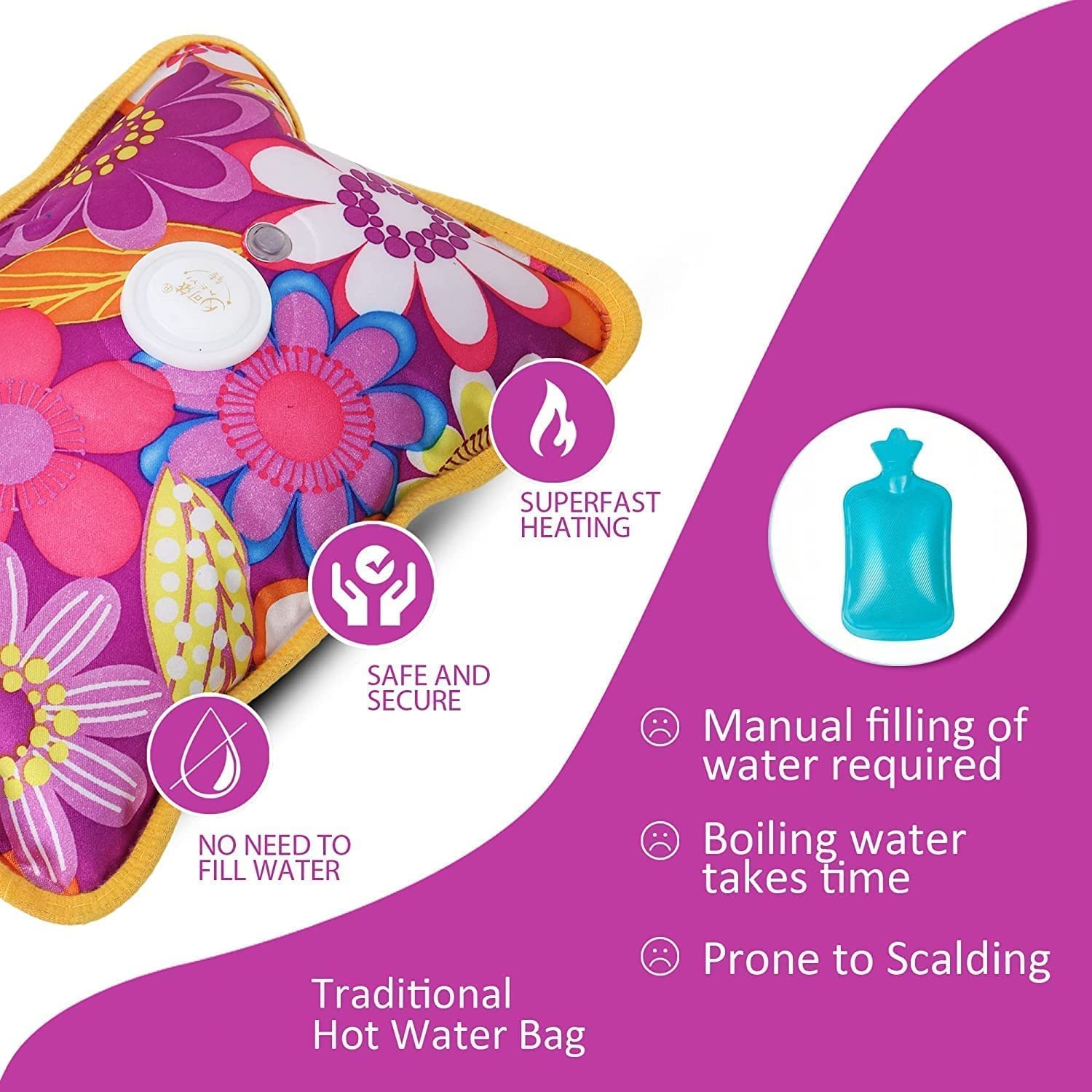 Electric Warm Bag Hot Water Bag Pain Relief